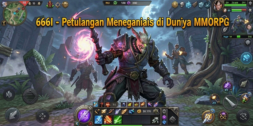Tampilkan aksi seru dalam permainan MMORPG 666I.