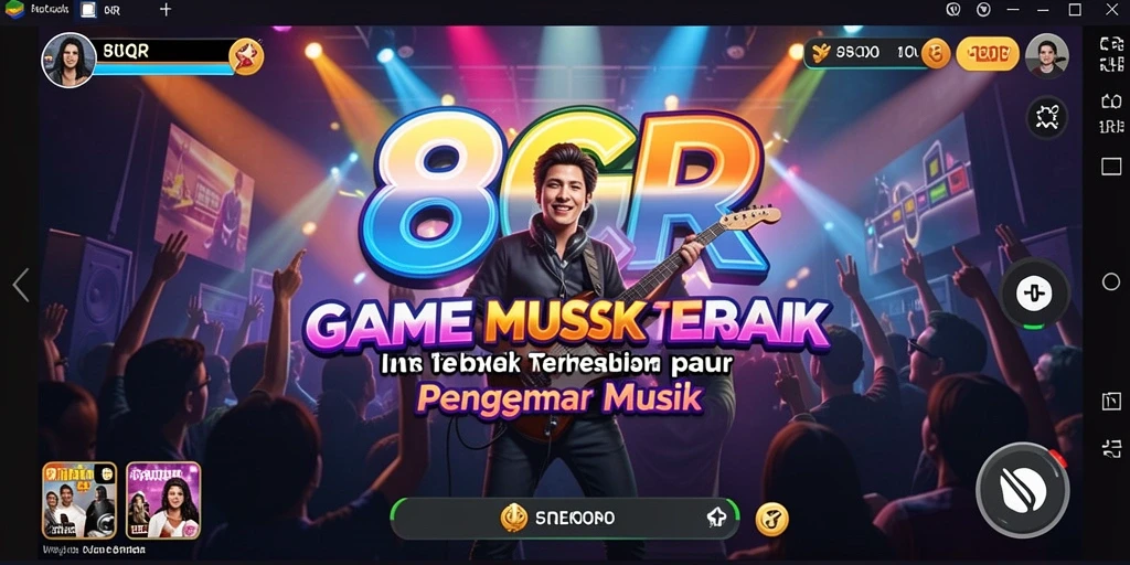 Gameplay 8QR menunjukkan pengalaman bermain musik yang menarik.