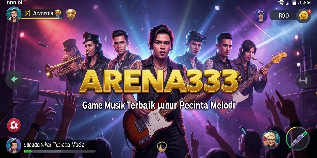 Tangkapan layar gameplay ARENA333 yang menampilkan keseruan bermain musik.