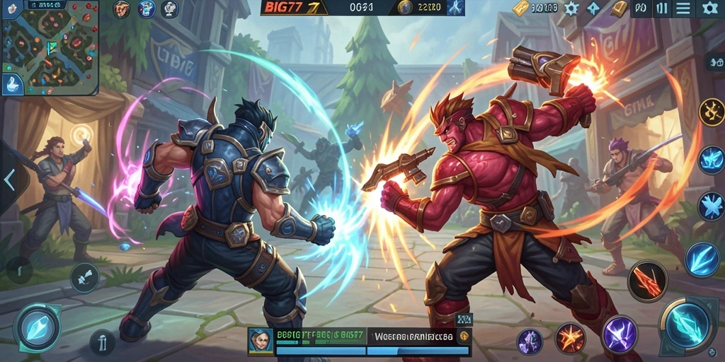 Tangkapan layar utama dari gameplay seru di BIG77.