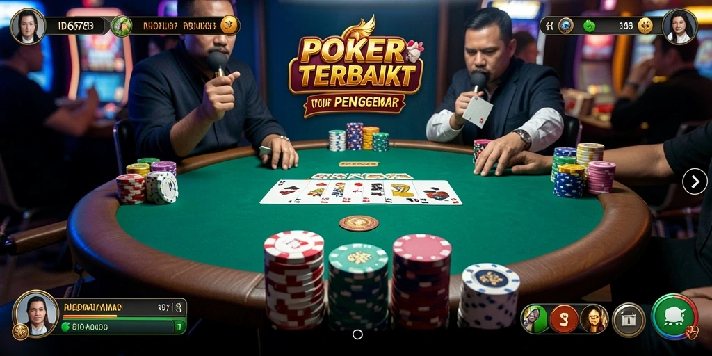 Tangkapan layar menunjukkan suasana seru bermain Poker di ID678.
