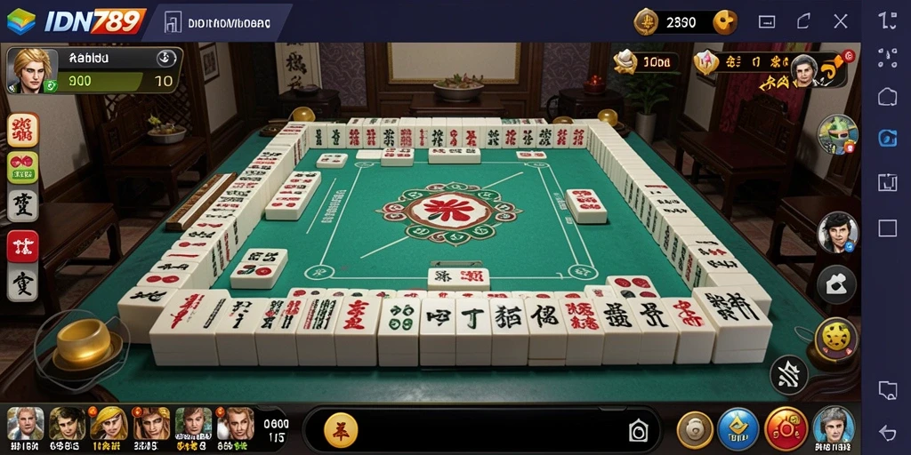 Gameplay seru dari IDN789 dalam permainan Mahjong.