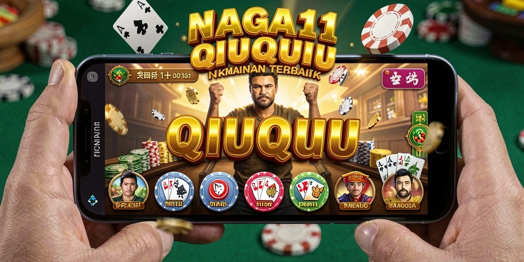 Tampilan gameplay seru NAGA11 dalam permainan QiuQiu.
