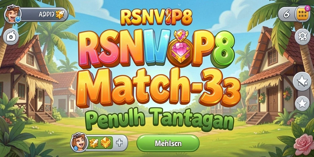 Gameplay seru dan menantang dari RSNVIP8 di layar.