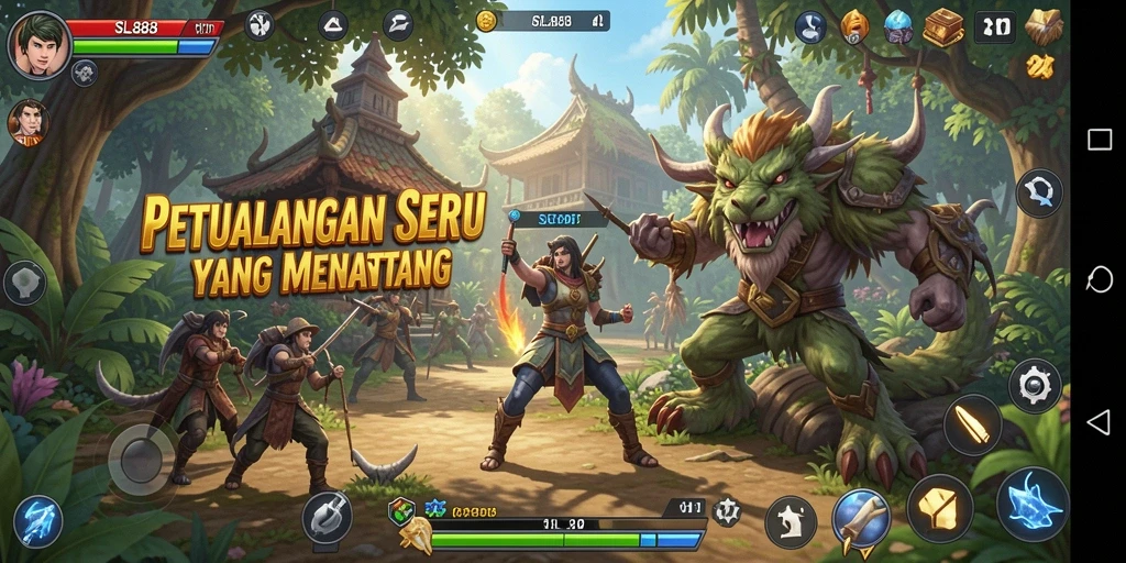 Gameplay SL888 menunjukkan petualangan seru yang penuh tantangan.
