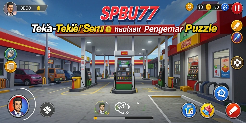 Screenshot gameplay SPBU77 menampilkan teka-teki yang menarik dan interaktif.